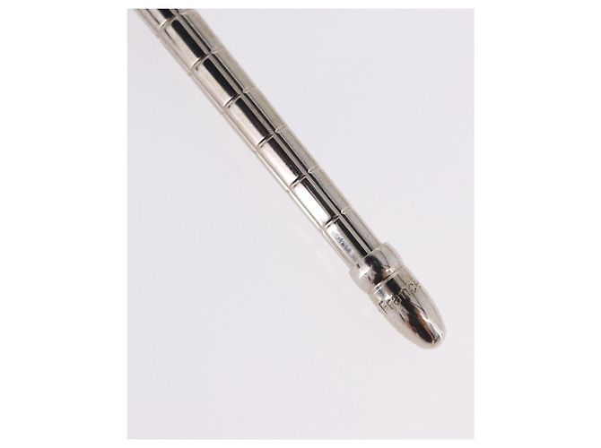 LOUIS VUITTON Styro Agenda Penna a sfera metal Silver LV Auth BA15245 Argento - vista 7