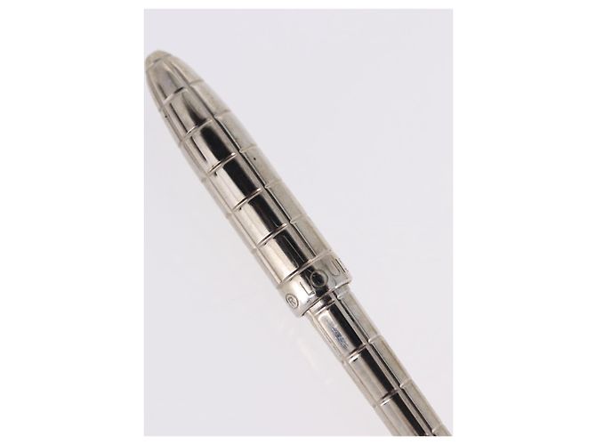 LOUIS VUITTON Styro Agenda Penna a sfera metal Silver LV Auth BA15245 Argento - vista 9