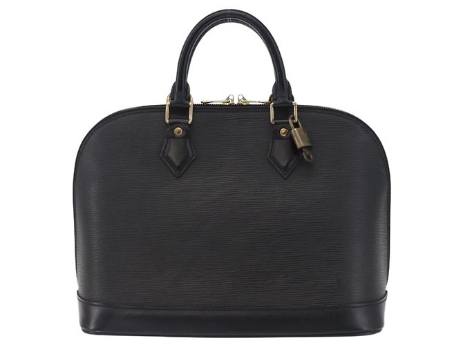 LOUIS VUITTON Borsa a Mano Epi Alma Noir Black M52142 LV Auth 199187V Nero - vista 13