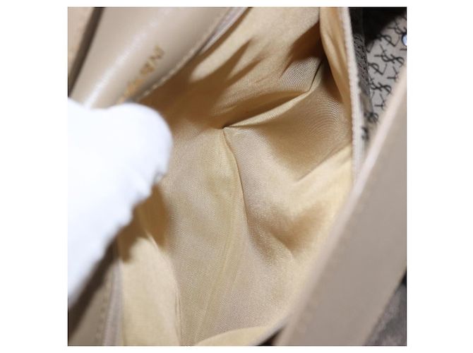 Borsa a mano SAINT LAURENT in pelle e PVC Beige Auth ka5883 - vista 12