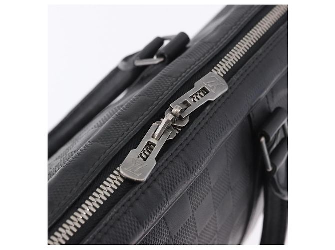 LOUIS VUITTON Damier Infini Porte Documents Voyage Bag Black N41146 Auth 200646 Nero - vista 17
