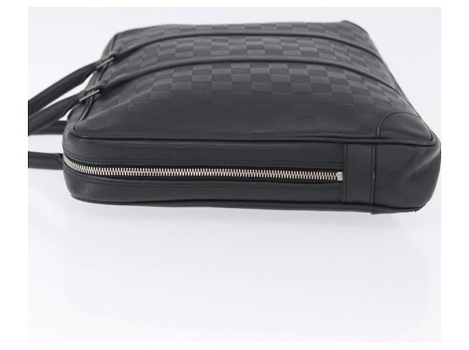 LOUIS VUITTON Damier Infini Porte Documents Voyage Bag Black N41146 Auth 200646 Nero - vista 4