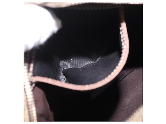 Borsa a tracolla GUCCI GG Supreme PVC Beige Gold 233268 Auth 197812 D'oro - vista 11