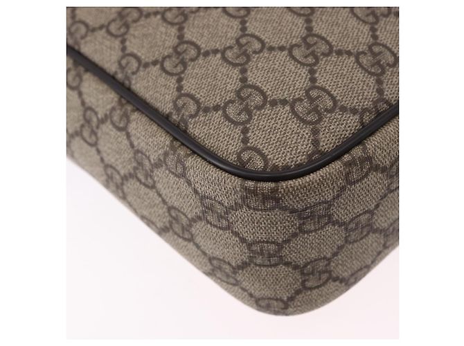 Borsa a tracolla GUCCI GG Supreme PVC Beige Gold 233268 Auth 197812 D'oro - vista 17