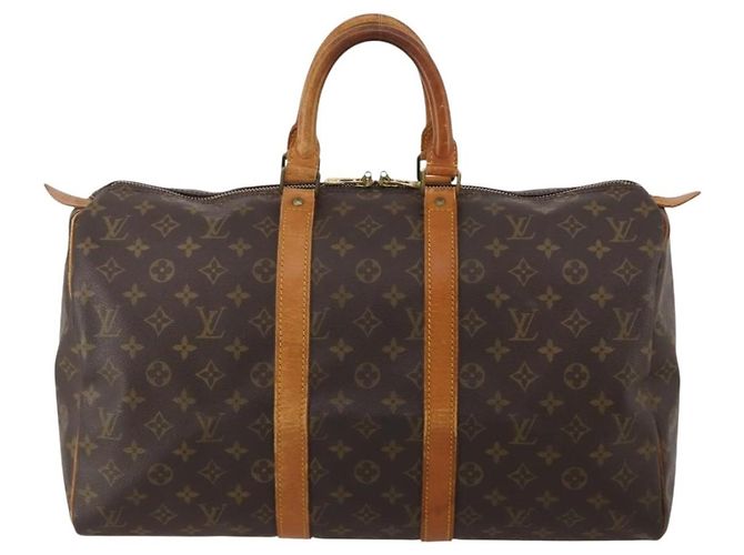 LOUIS VUITTON Monogram Keepall 45 Boston Bag M41428 LV Auth 197047 Monogramma - vista 13