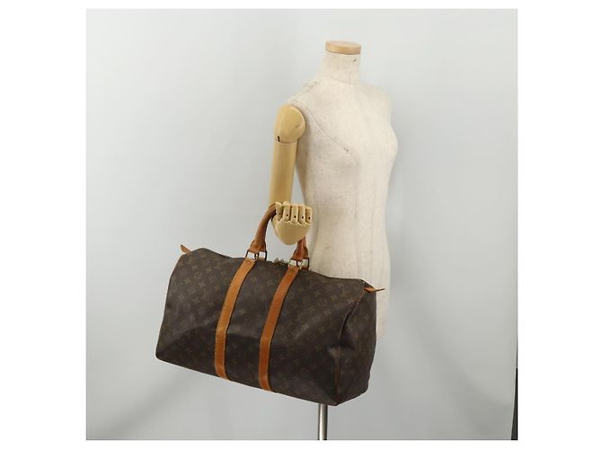 LOUIS VUITTON Monogram Keepall 45 Boston Bag M41428 LV Auth 197047 Monogramma - vista 22