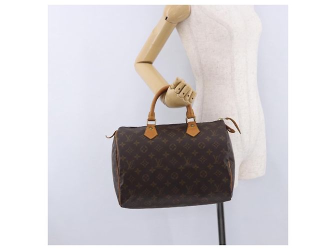 LOUIS VUITTON Monogram Speedy 30 Hand Bag M41526 LV Auth 199625A Monogramma - vista 21