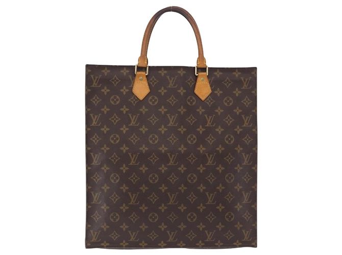 LOUIS VUITTON Monogram Sac Plat Hand Bag M51140 LV Auth ka5853 Monogramma - vista 2