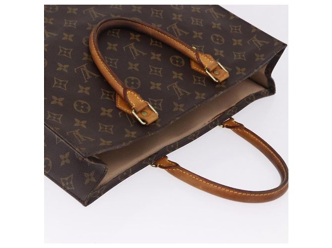 LOUIS VUITTON Monogram Sac Plat Hand Bag M51140 LV Auth ka5853 Monogramma - vista 6