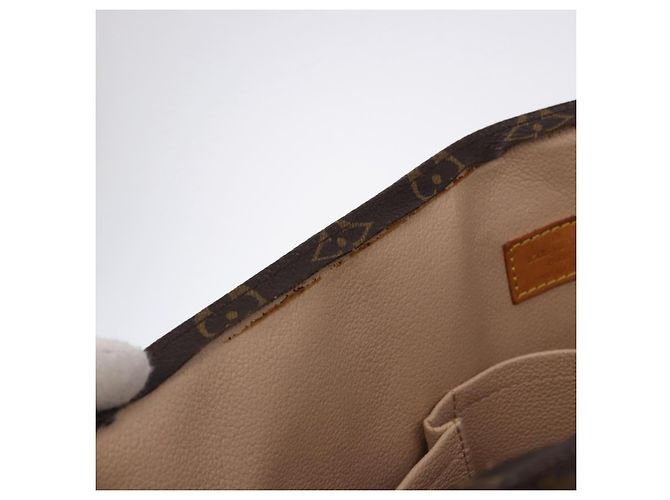 LOUIS VUITTON Monogram Sac Plat Hand Bag M51140 LV Auth ka5853 Monogramma - vista 9