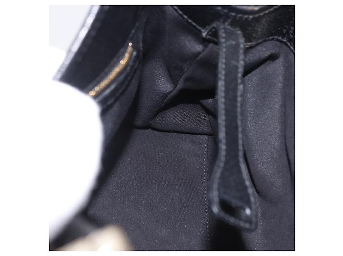 Borsa a mano GUCCI Canvas Black Gold 145761 Auth ka5897V Nero D'oro - vista 18