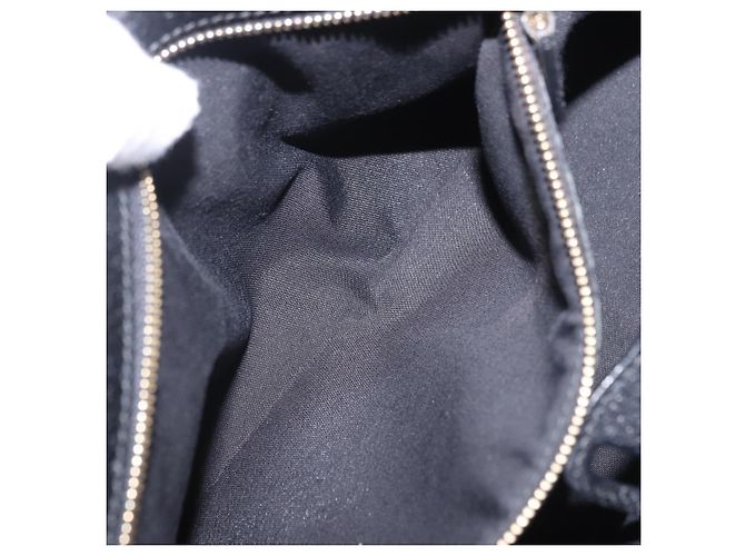 Borsa a mano GUCCI Canvas Black Gold 145761 Auth ka5897V Nero D'oro - vista 21