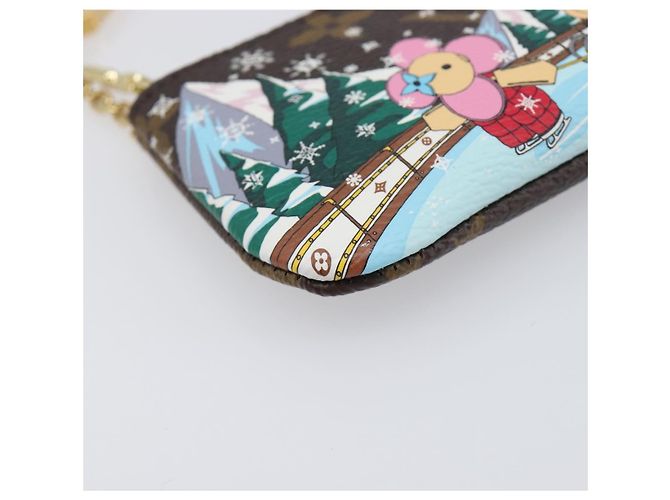 LOUIS VUITTON Monogram Vivienne Ice Skating Pochette Cles M82620 LV Auth 200665M Monograma - vista 14
