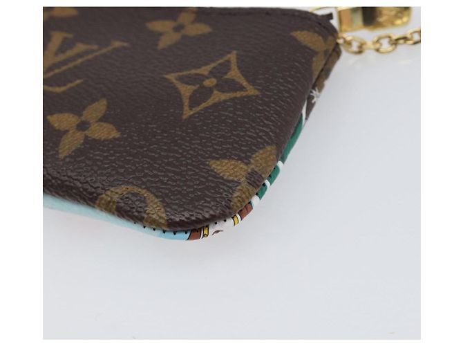 LOUIS VUITTON Monogram Vivienne Ice Skating Pochette Cles M82620 LV Auth 200665M Monograma - vista 15