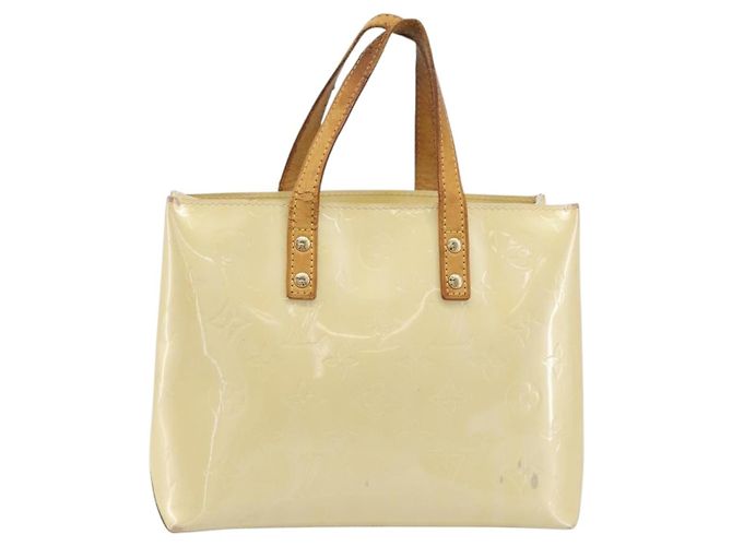 LOUIS VUITTON Monogram Vernis Reade PM Hand Bag Gris M91145 LV Auth 198934 Grigio - vista 13