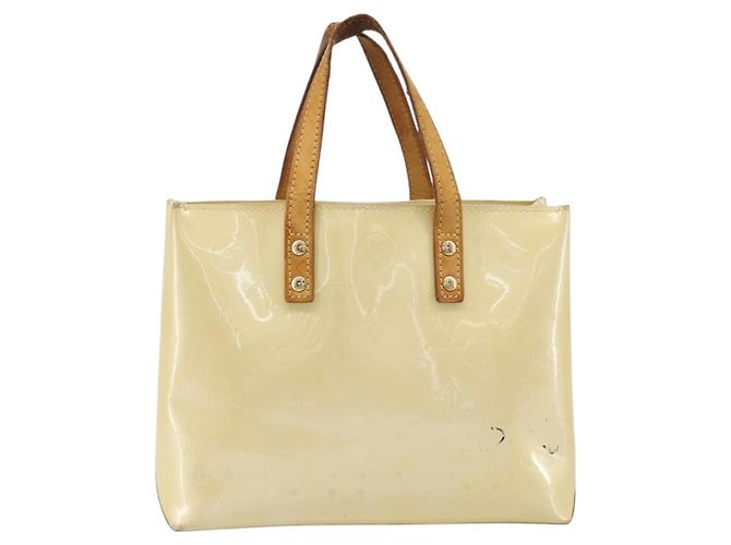 LOUIS VUITTON Monogram Vernis Reade PM Hand Bag Gris M91145 LV Auth 198934 Grigio - vista 2
