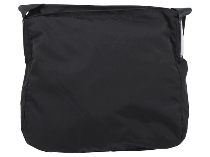 Borsa a tracolla PRADA Nylon Black Silver Auth 200908V Nero Argento - vista 2