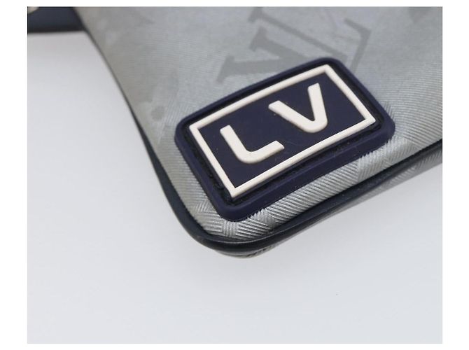 LOUIS VUITTON Monogram satellite Porte Cles Charm Silver MP2217 LV Auth 196994A Plata - vista 14
