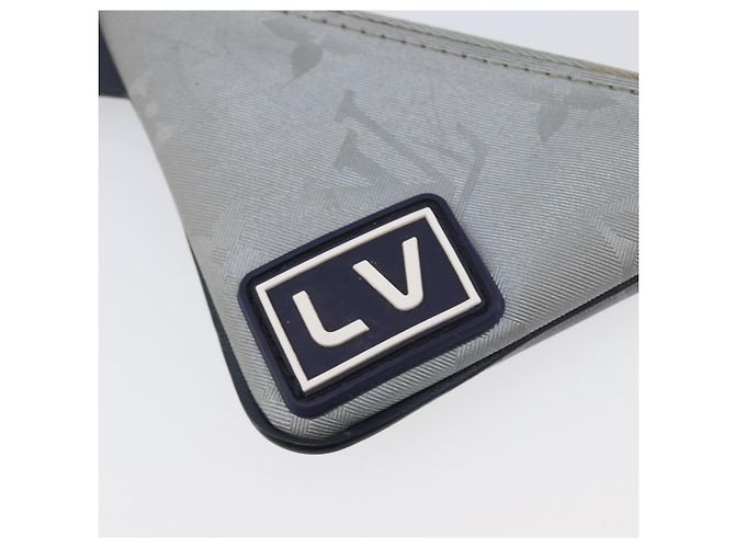 LOUIS VUITTON Monogram satellite Porte Cles Charm Silver MP2217 LV Auth 196994A Plata - vista 17
