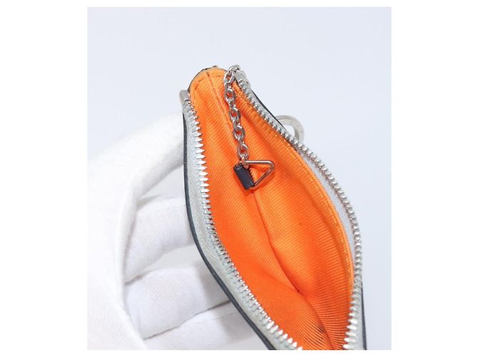 LOUIS VUITTON Monogram satellite Porte Cles Charm Silver MP2217 LV Auth 196994A Plata - vista 19