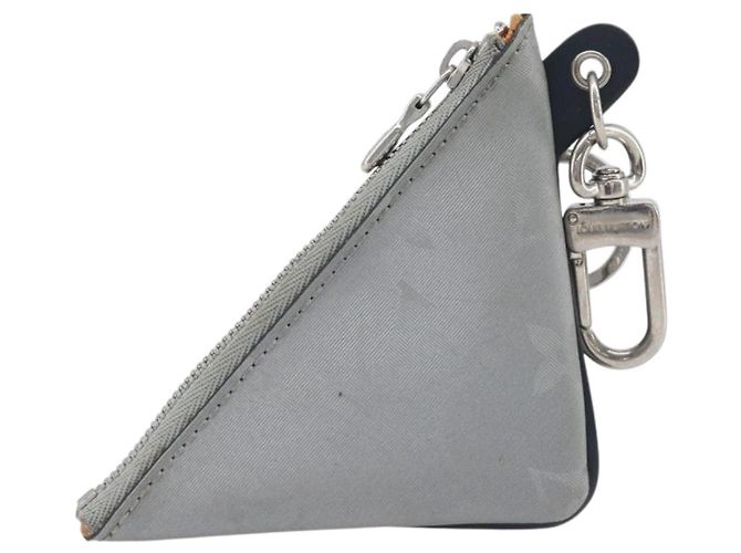 LOUIS VUITTON Monogram satellite Porte Cles Charm Silver MP2217 LV Auth 196994A Plata - vista 2