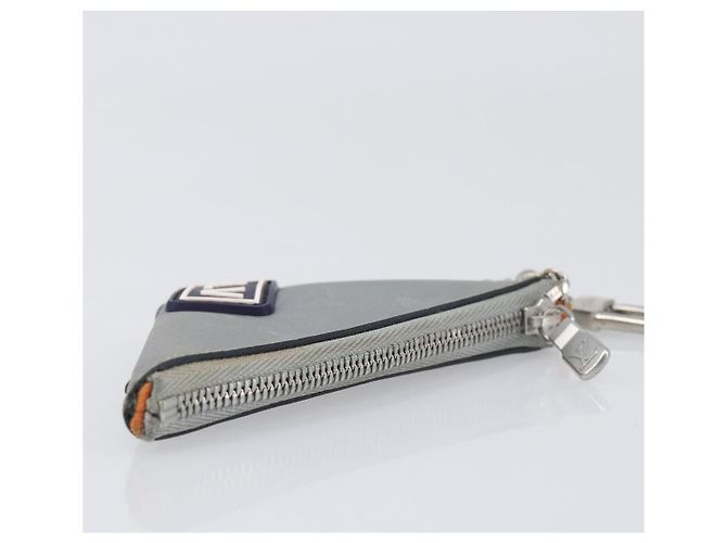 LOUIS VUITTON Monogram satellite Porte Cles Charm Silver MP2217 LV Auth 196994A Plata - vista 3