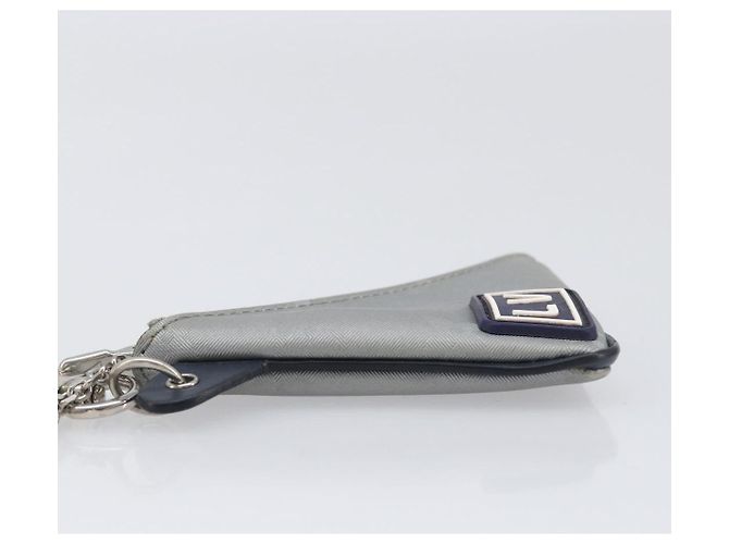LOUIS VUITTON Monogram satellite Porte Cles Charm Silver MP2217 LV Auth 196994A Plata - vista 4