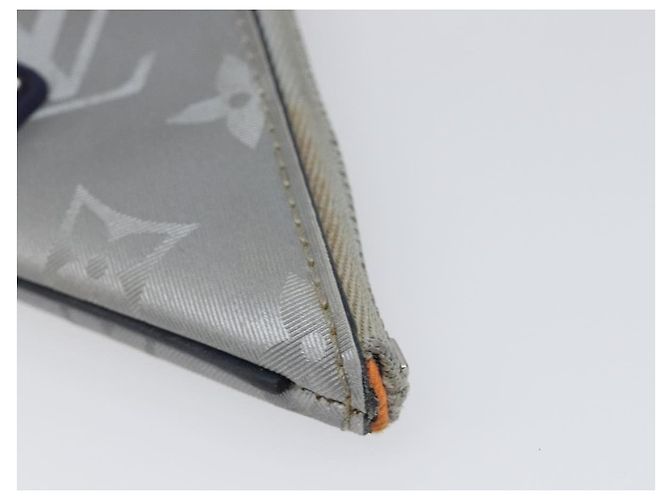 LOUIS VUITTON Monogram satellite Porte Cles Charm Silver MP2217 LV Auth 196994A Plata - vista 7