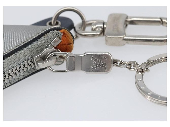 LOUIS VUITTON Monogram satellite Porte Cles Charm Silver MP2217 LV Auth 196994A Plata - vista 9