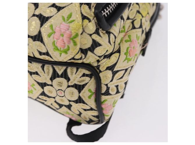 Borsa a tracolla Miu Miu Raso Giallo Argento Auth 195988M - vista 17