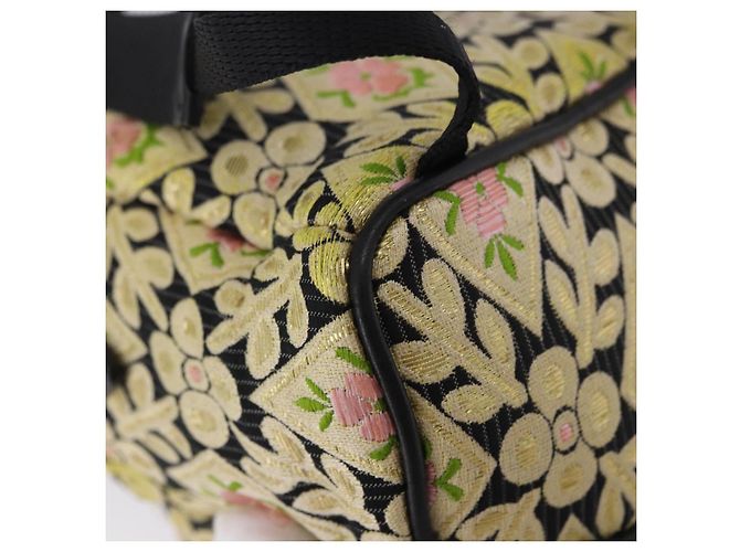 Borsa a tracolla Miu Miu Raso Giallo Argento Auth 195988M - vista 18