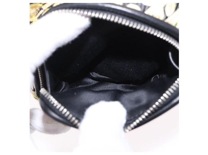 Borsa a tracolla Miu Miu Raso Giallo Argento Auth 195988M - vista 25