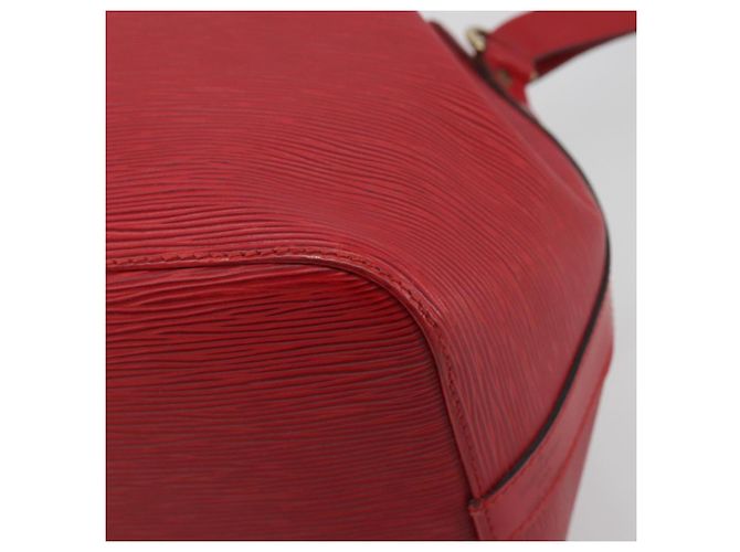 Borsa a tracolla LOUIS VUITTON Epi Petit Noe Rossa M44107 LV Auth 196245 Rosso - vista 15