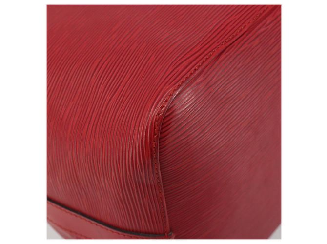Borsa a tracolla LOUIS VUITTON Epi Petit Noe Rossa M44107 LV Auth 196245 Rosso - vista 16