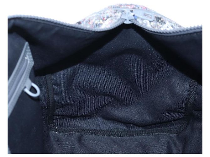 Borsa LOUIS VUITTON Monogram Felt Keepall Bandouliere 50 Gray M58742 Auth 200663M Marrone - vista 20