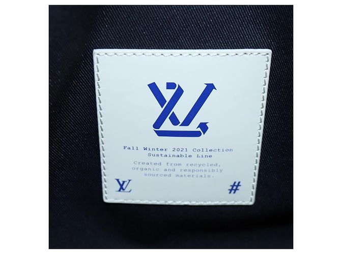 Borsa LOUIS VUITTON Monogram Felt Keepall Bandouliere 50 Gray M58742 Auth 200663M Marrone - vista 22