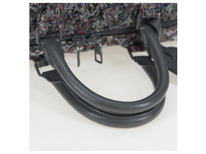 Borsa LOUIS VUITTON Monogram Felt Keepall Bandouliere 50 Gray M58742 Auth 200663M Marrone - vista 8