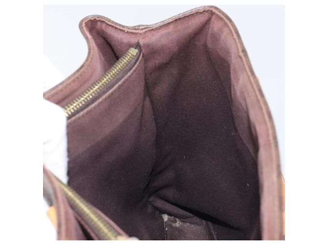 Céline Borsa a mano CELINE Macadam PVC Pelle Marrone Tono Oro Auth ep15786 - vista 18