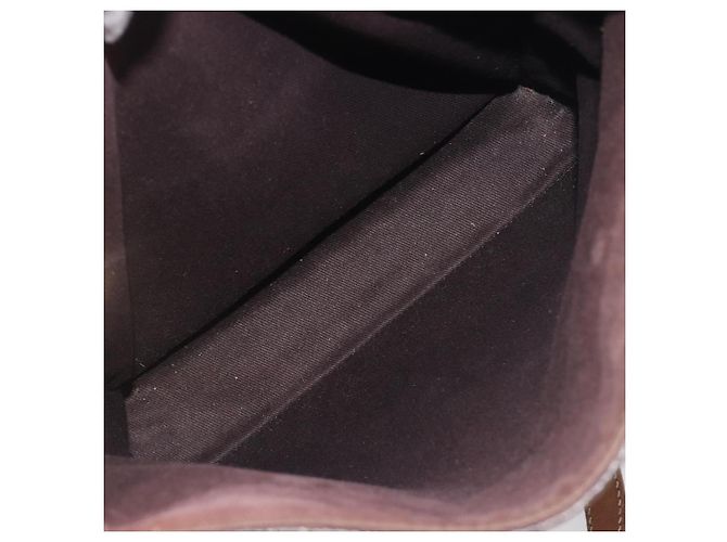 Céline Borsa a mano CELINE Macadam PVC Pelle Marrone Tono Oro Auth ep15786 - vista 22