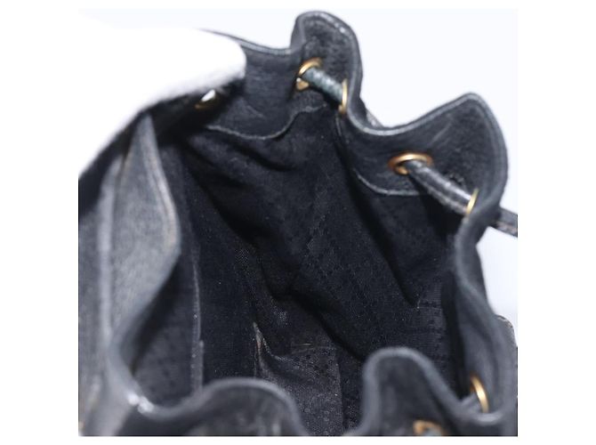 LOUIS VUITTON Sac à dos Bamboo Suede Black Gold 003 1705 0030 LV Auth BA14987 Noir - vue 23