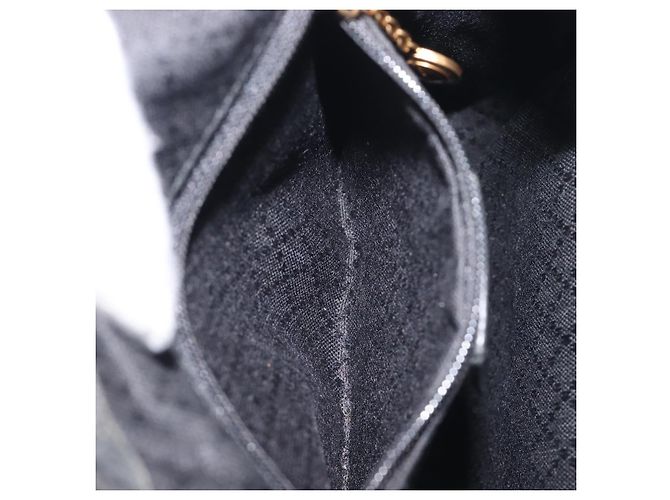 LOUIS VUITTON Sac à dos Bamboo Suede Black Gold 003 1705 0030 LV Auth BA14987 Noir - vue 26