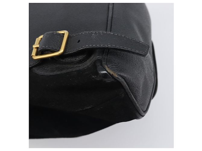 LOUIS VUITTON Sac à dos Bamboo Suede Black Gold 003 1705 0030 LV Auth BA14987 Noir - vue 9