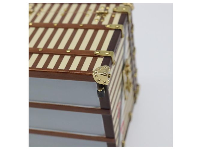 LOUIS VUITTON MALLE COURRIER 1888 Fermacarte Beige Brown M99729 Auth 199165V Marrone - vista 15