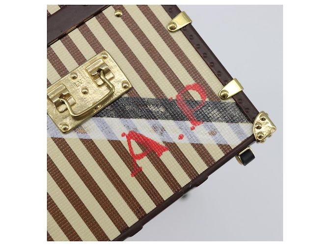 LOUIS VUITTON MALLE COURRIER 1888 Fermacarte Beige Brown M99729 Auth 199165V Marrone - vista 18