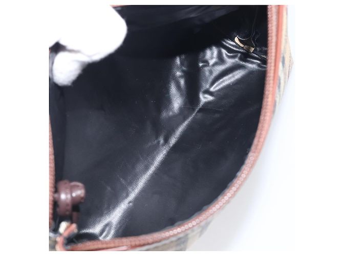 Borsa a tracolla BURBERRY Nova Check PVC Beige Gold Auth 200296 D'oro - vista 11