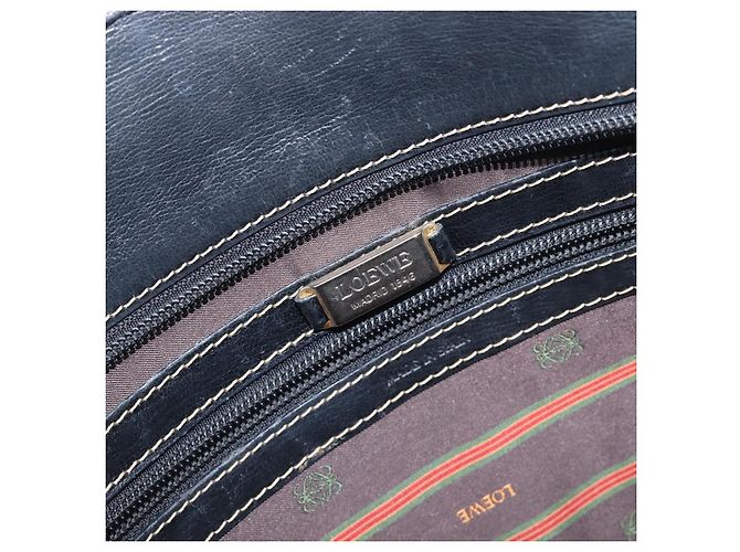 Bolso Tote LOEWE Velazquez de cuero marrón y dorado auténtico 196877 Castaño - vista 20