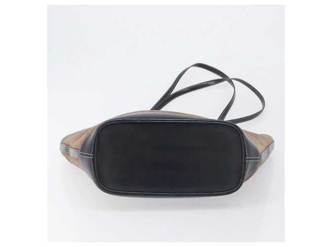 Bolso Tote LOEWE Velazquez de cuero marrón y dorado auténtico 196877 Castaño - vista 5