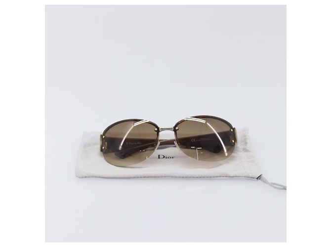 Gafas de sol Christian Dior plástico Brown Auth yk20743M Castaño - vista 12