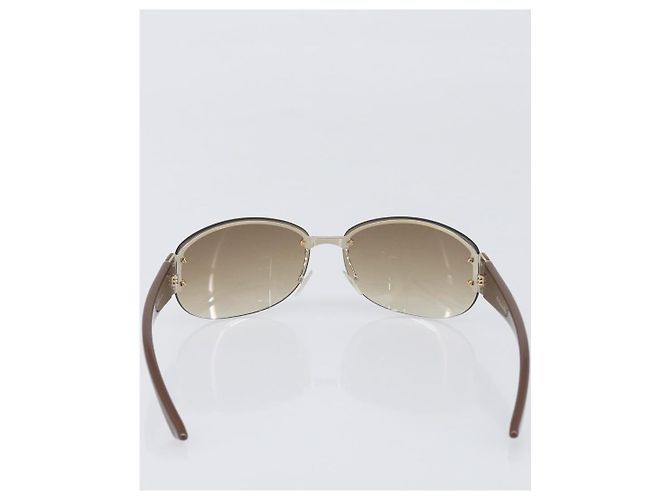 Gafas de sol Christian Dior plástico Brown Auth yk20743M Castaño - vista 2