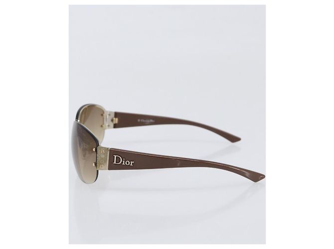 Gafas de sol Christian Dior plástico Brown Auth yk20743M Castaño - vista 3